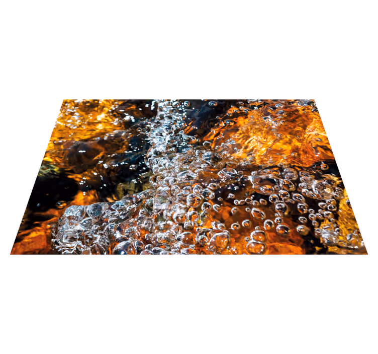 Alfombra vinílica textura piedra Piedras bajo el agua - TenVinilo