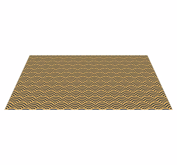Alfombra vinílica geométrica aspecto con patrón ondulado - TenVinilo