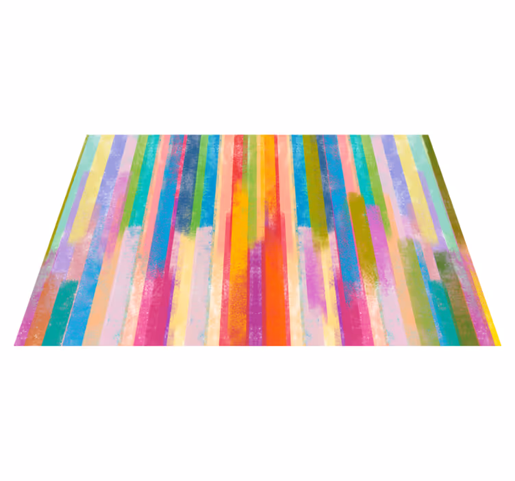 Alfombra vinilo mosaico Trazos multicolores - TenVinilo