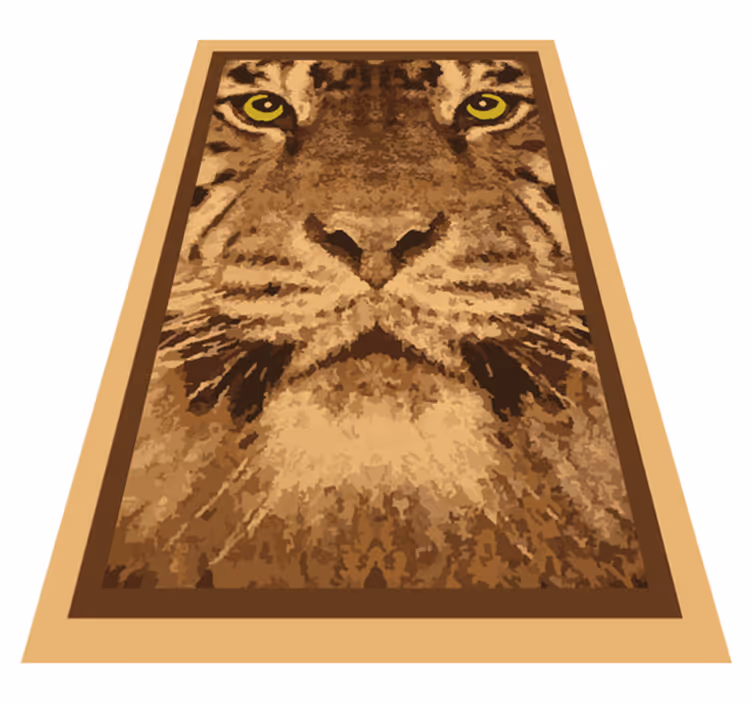 Aflombra vinílica animales majestuosa cara de tigre - TenVinilo