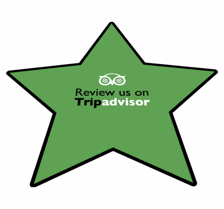 Alfombra vinílica frase califícanos en tripadvisor - TenVinilo