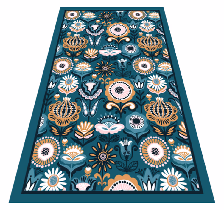 Alfombra vinilo mosaico Alfombra con apliques - TenVinilo