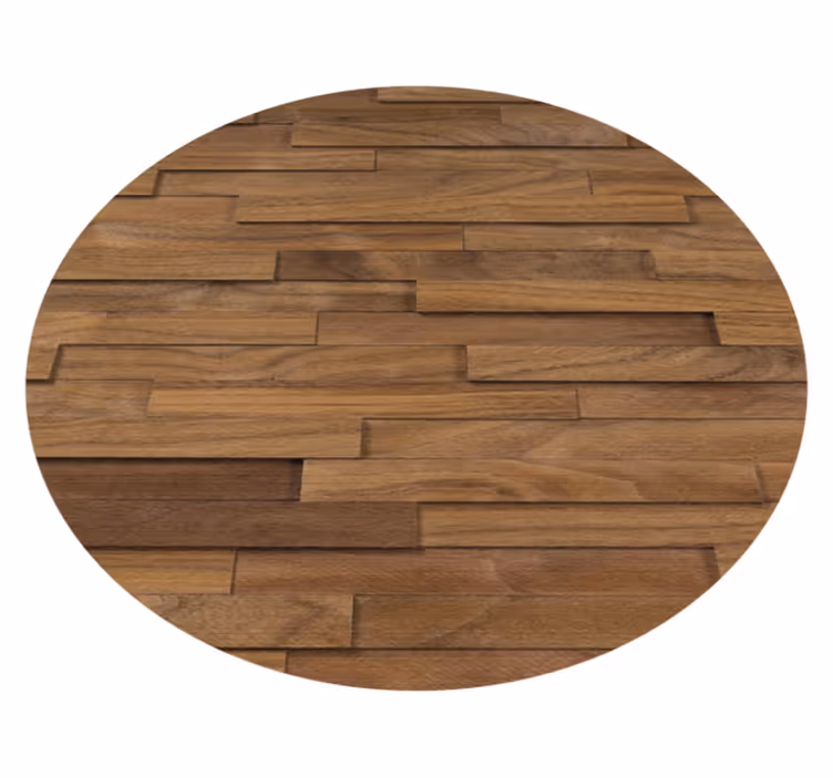 Alfombra vinílica efecto tablones de madera 3D - TenVinilo