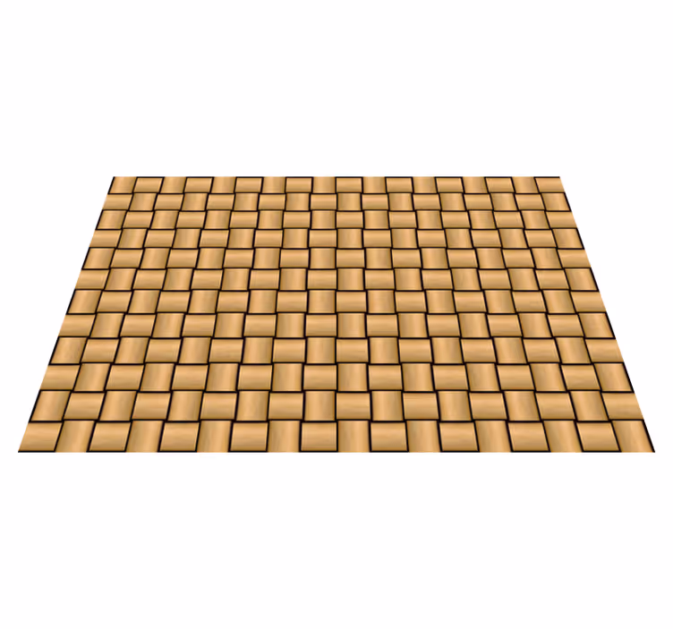 Alfombra vinílica imitación madera patrón marrón - TenVinilo