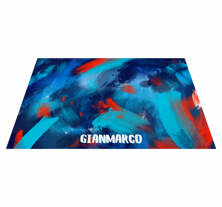 Alfombra vinílica personalizable explosión de color - TenVinilo