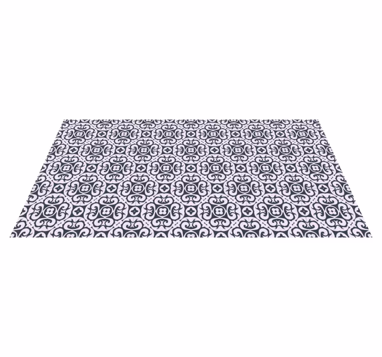Alfombra vinílica mosaico composición mosaico elegante - TenVinilo