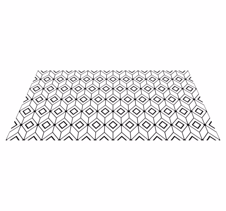 Alfombra vinílica geométrica elementos de diamante modernos - TenVinilo