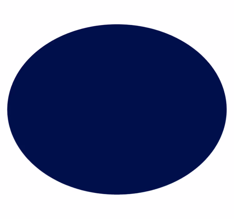 Aflombra vinilica azul color navy redondo - TenVinilo