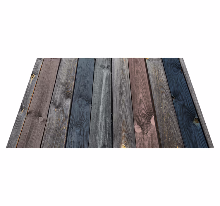 Alfombra vinílica madera gris estilo nórdico - TenVinilo