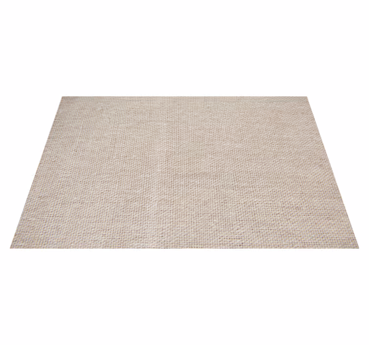 Alfombra vinílica salón nórdica algodón beige - TenVinilo