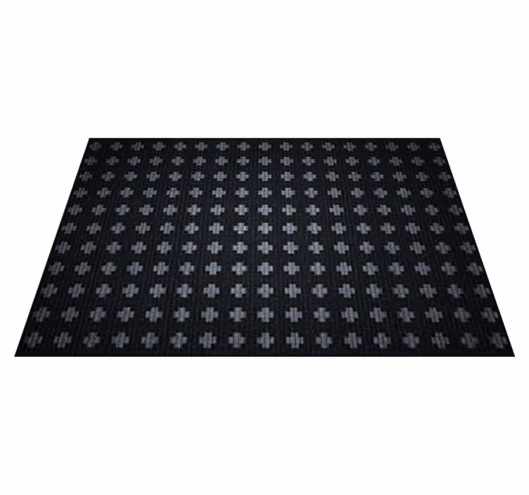 Alfombra vinílica minimalista diseño de cruces intersectados - TenVinilo