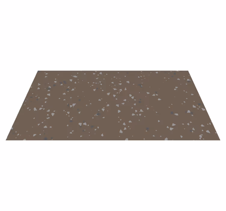 Alfombra vinílica textura Terrazo marrón y gris - TenVinilo