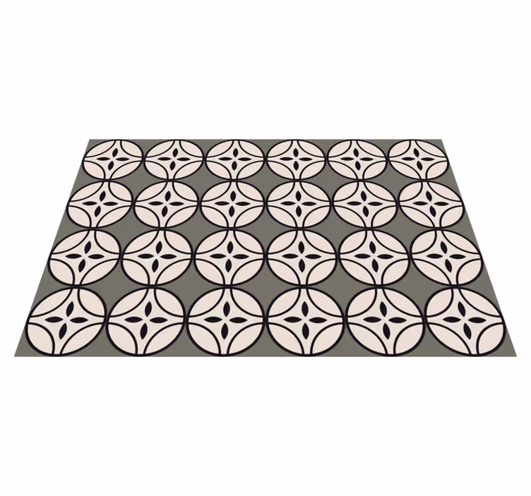 Alfombra vinílica cocina armonía circular - TenVinilo