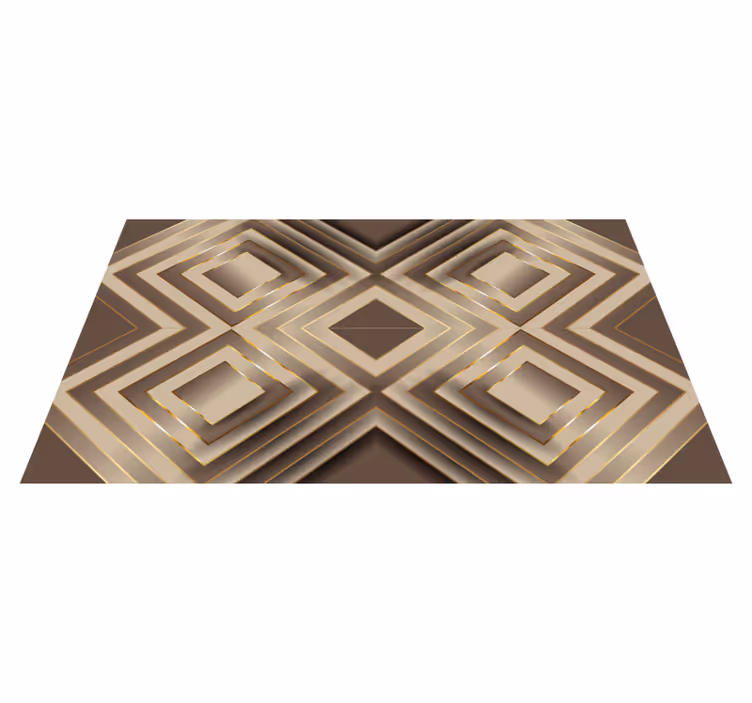 Alfombra de vinilo efecto mosaico crema - TenVinilo
