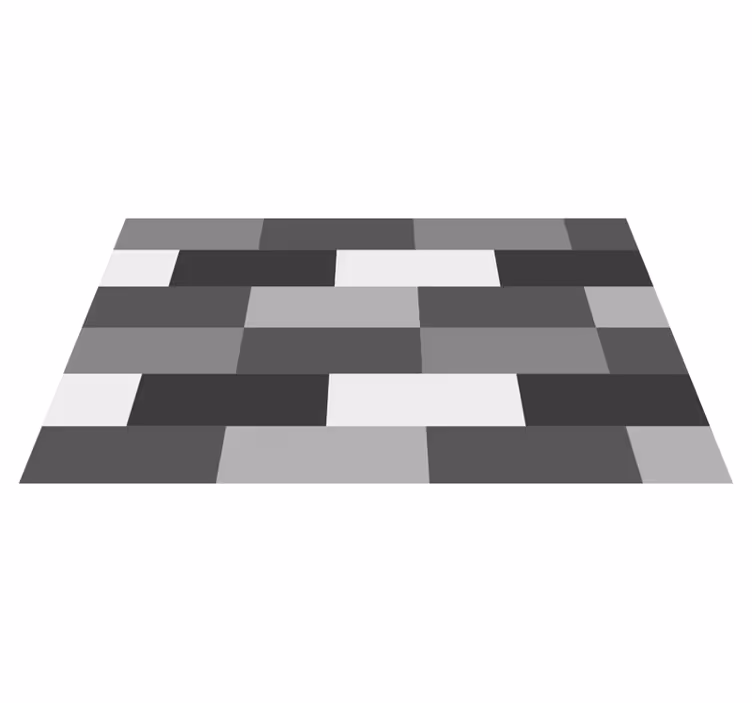 Alfombra vinílica baño diseño de bloque monocromático - TenVinilo