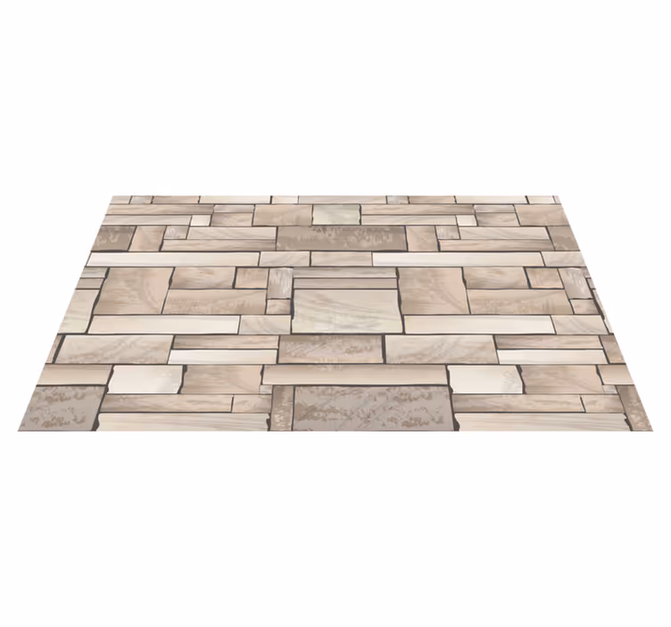 Alfombras de vinilo de azulejos Piedra beige - TenVinilo