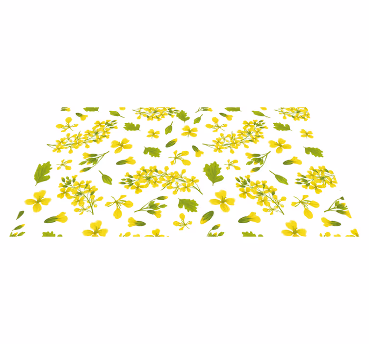 Alfombra vinílica flores delicia floral - TenVinilo
