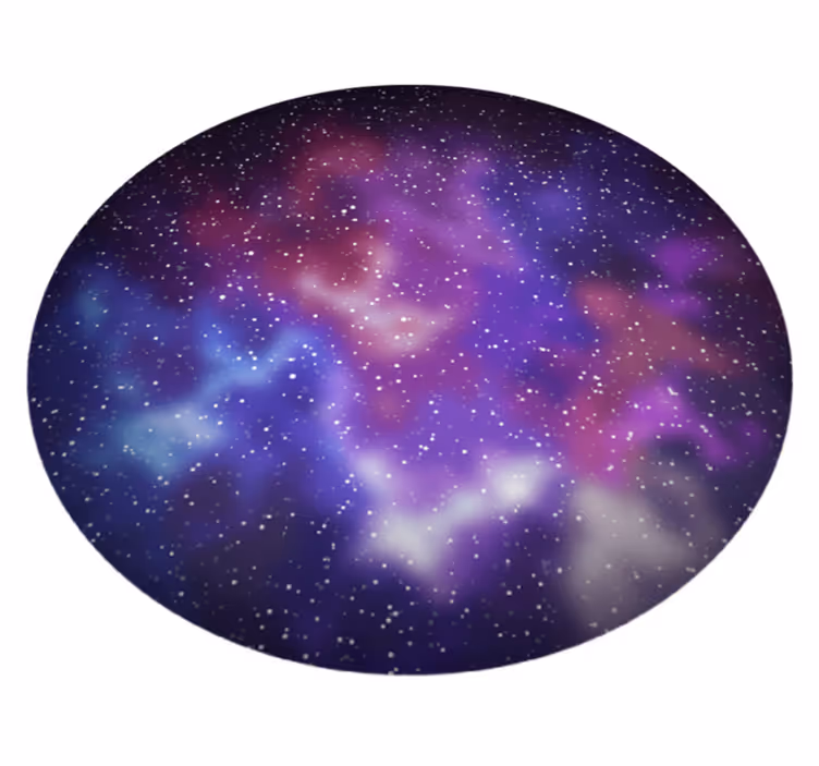 Alfombra vinílica de estrellas inspirado en la galaxia - TenVinilo
