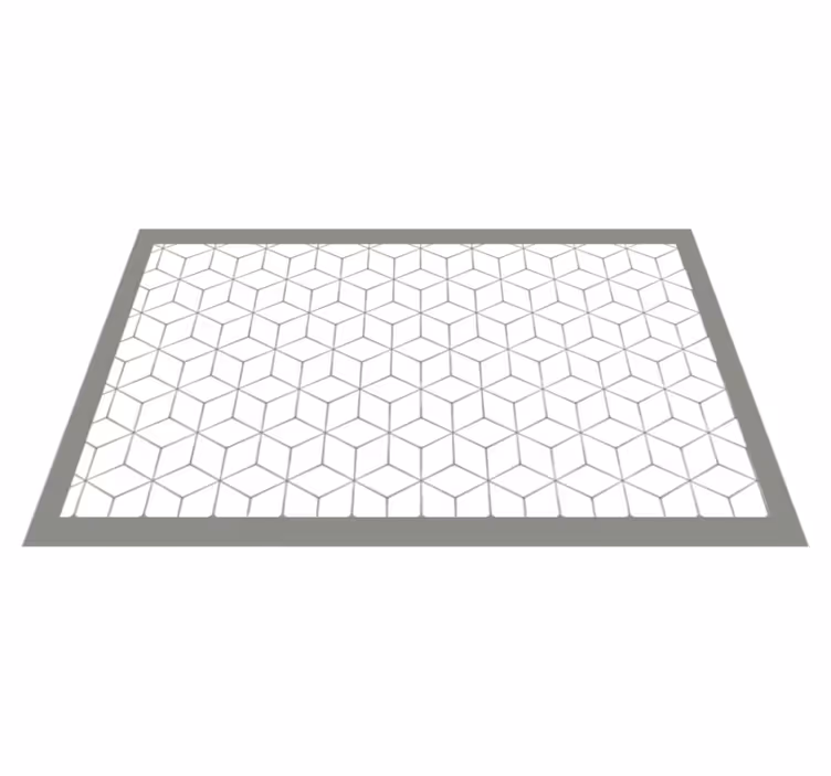 Alfombras vinílicas modernas Mosaico gris - TenVinilo