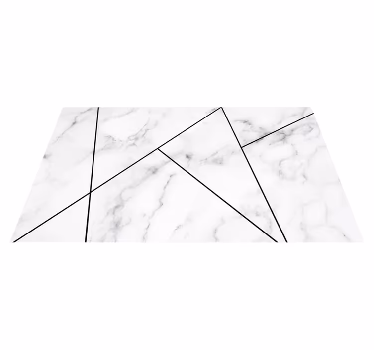 Alfombras vinílicas modernas Mármol blanco elegante - TenVinilo