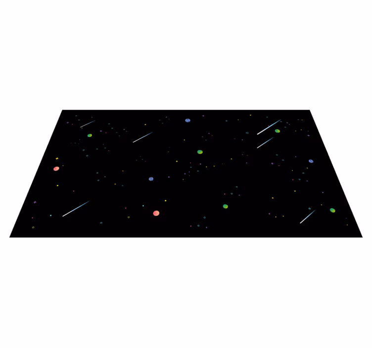Alfombra vinílica de estrellas cielo estrellado cósmico - TenVinilo