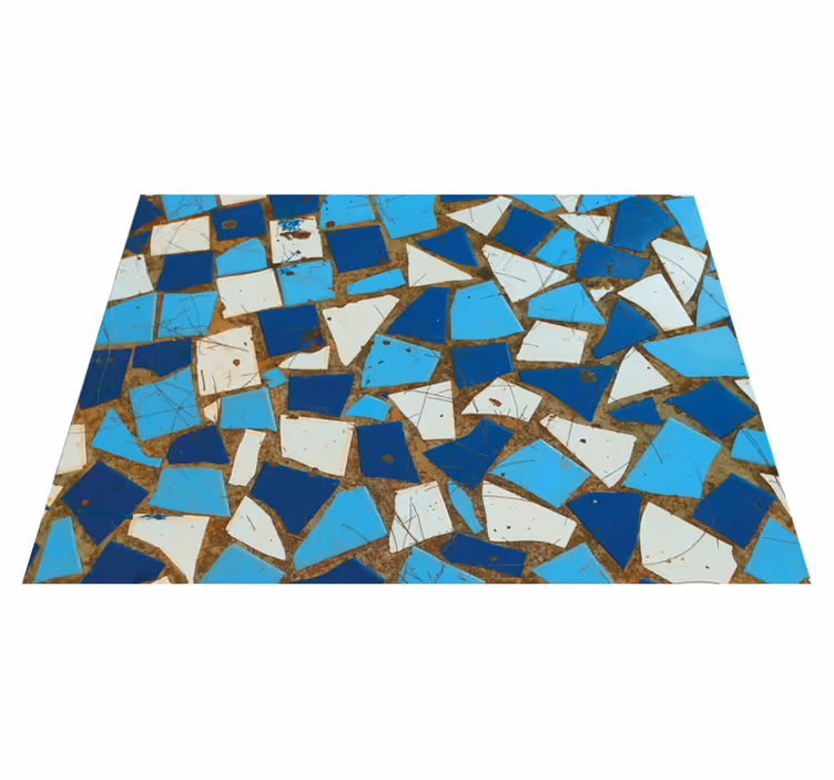 Alfombra vinílica mosaico arreglos de mosaicos - TenVinilo