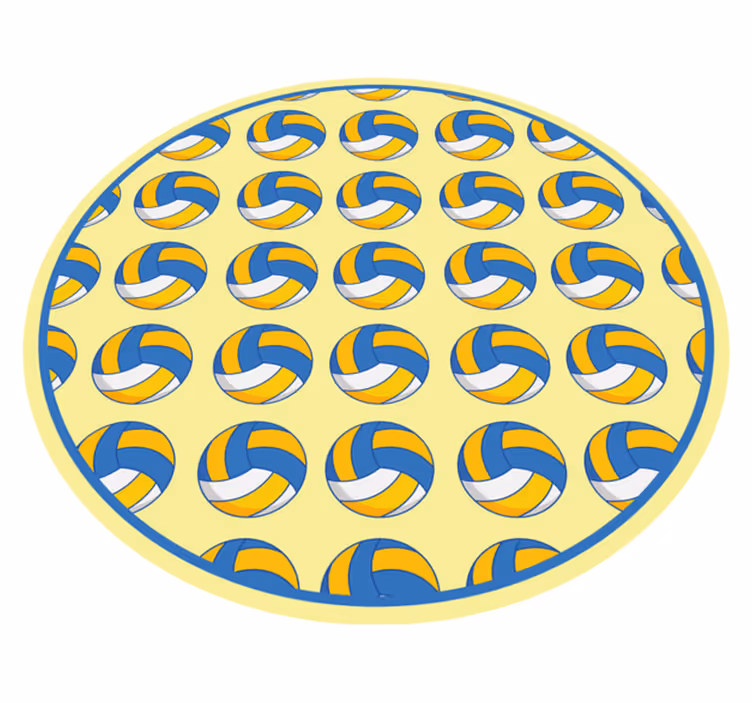 Alfombra vinílica juegos motivo de voleibol - TenVinilo