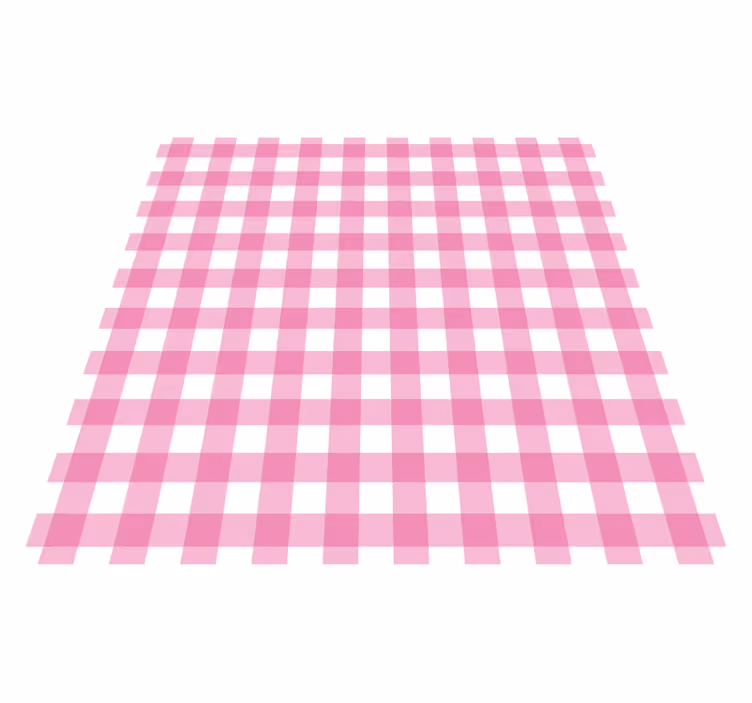 Alfombra vinilo cuadrada Estampado rosa y blanco - TenVinilo