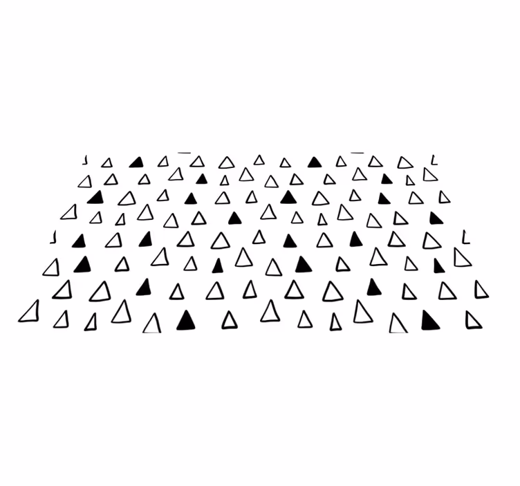 Alfombra vinílica de estrellas en patrones triangulares - TenVinilo