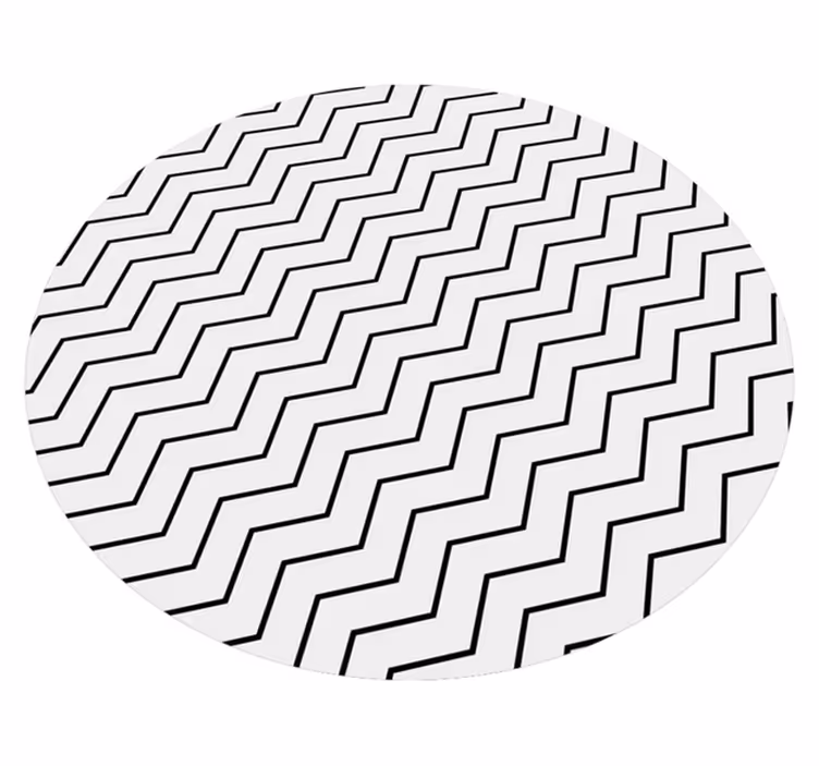 Alfombra vinílica geométrica zigzag - TenVinilo