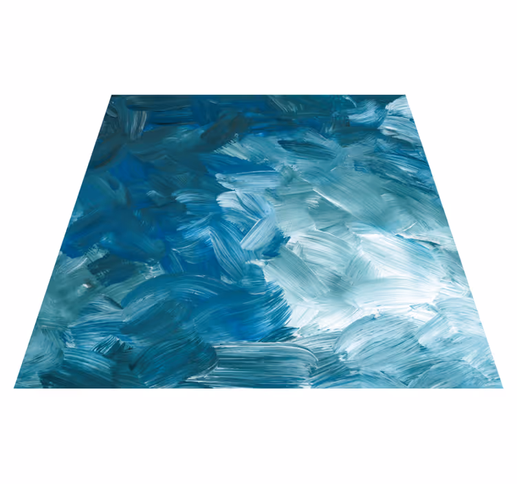 Alfombra vinílica textura trazos oceánicos - TenVinilo