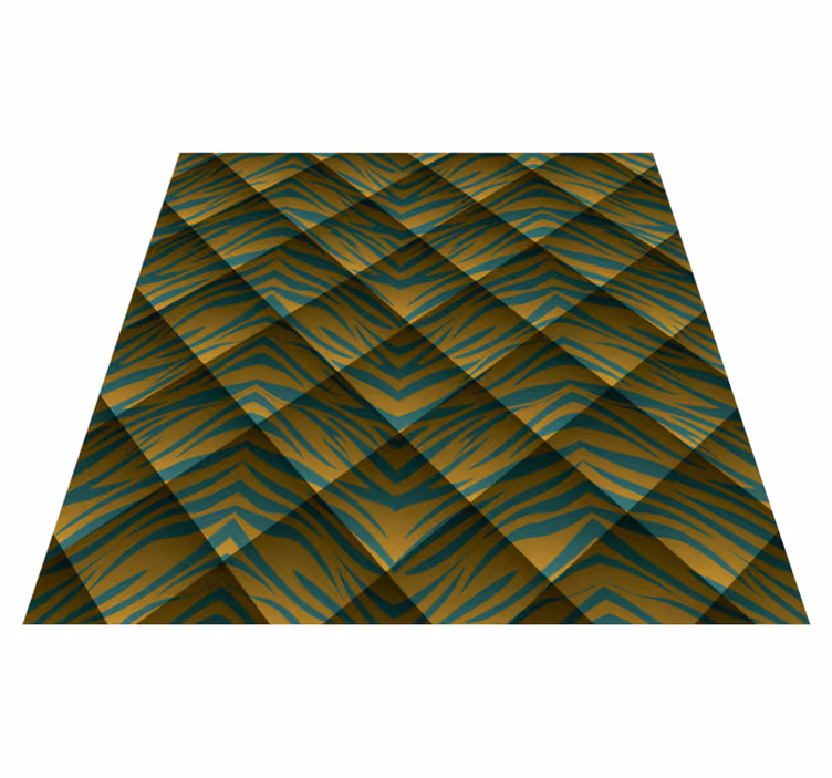 Alfombra vinílica animal print fusión cebra - TenVinilo