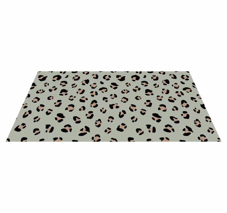 Alfombra vinílica animal print estética de leopardo - TenVinilo