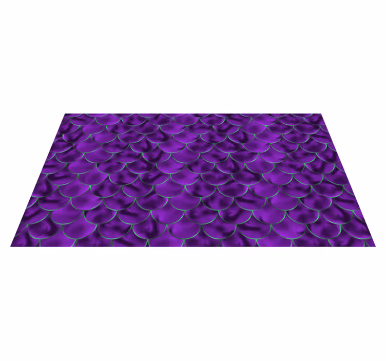 Alfombra vinílica animal print motivo púrpura con escamas - TenVinilo