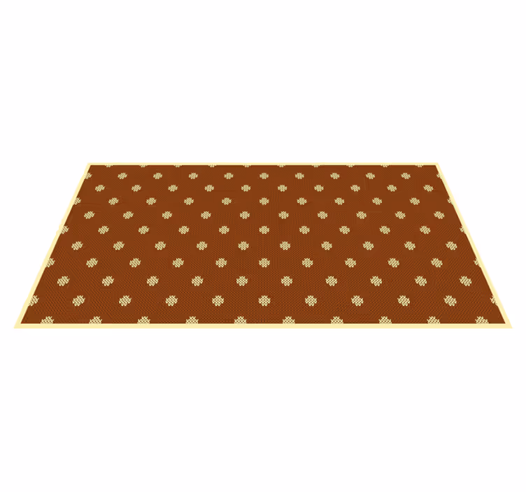 Alfombra vinilo rectangular Patrón de punto de lunares - TenVinilo