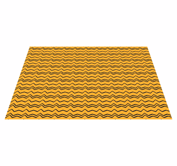 Alfombra vinílica rayas patrón de zigzag vibrante - TenVinilo