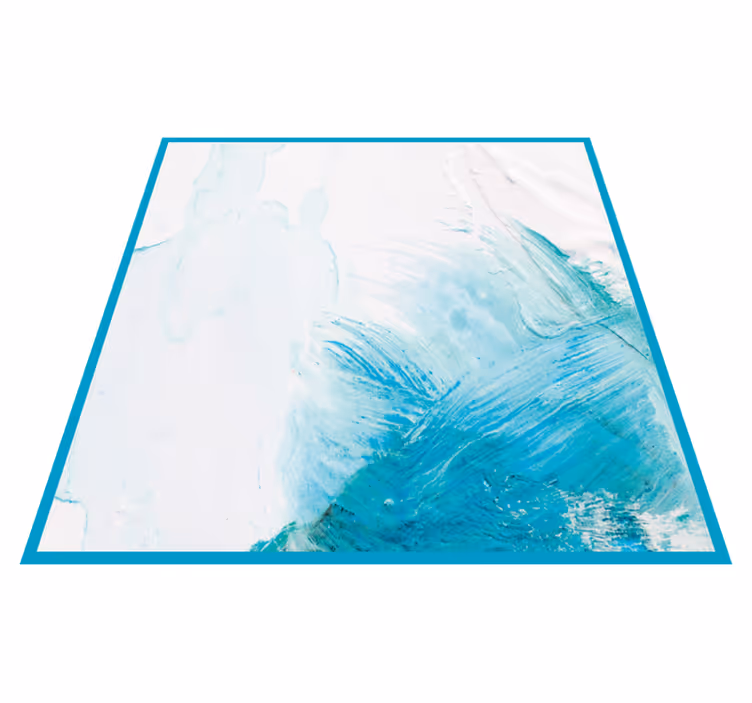 Alfombra vinílica textura pinceladas de agua - TenVinilo