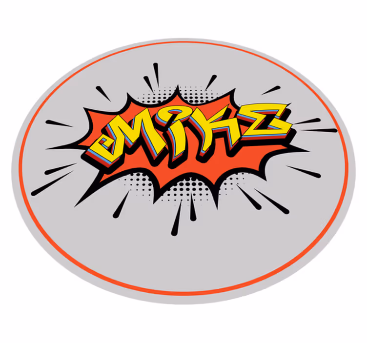 Alfombra vinílica personalizable Graffiti estilo bombardeo - TenVinilo