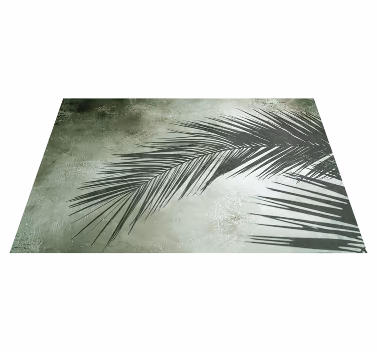Alfombra exterior vinilo Patrón de hoja larga y delgada - TenVinilo