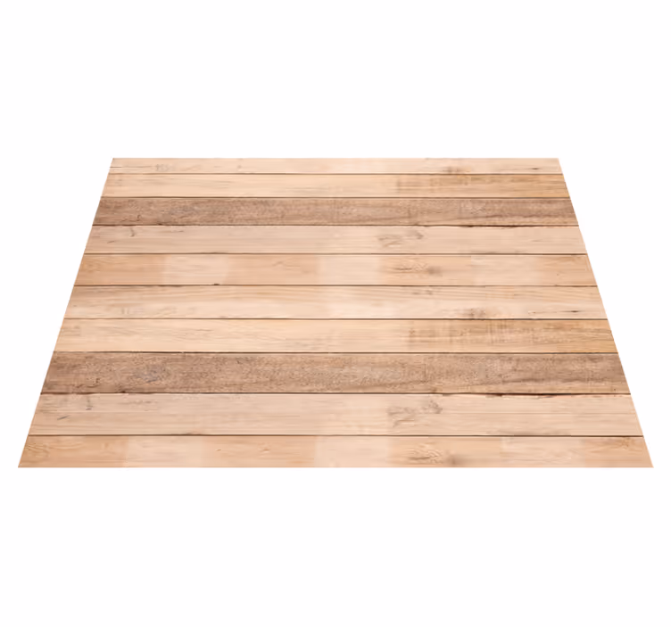Alfombra exterior vinilo Tablones de madera patrón natural - TenVinilo