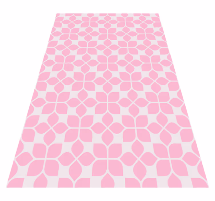 Alfombra exterior vinilo Patrón único repetitivo rosa - TenVinilo