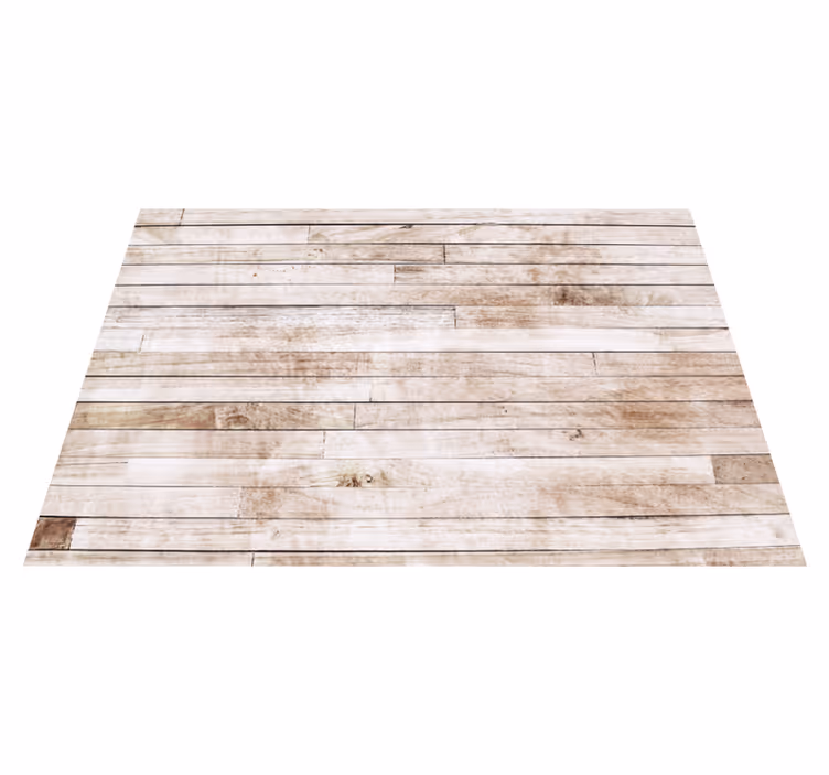 Alfombra exterior vinilo Patrón de tablones blancos vintage - TenVinilo