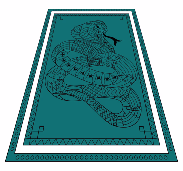 Aflombra vinílica animales ilustración de serpiente - TenVinilo