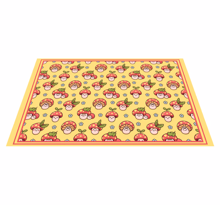Alfombra vinílica flores Lindo patrón de setas riendo - TenVinilo