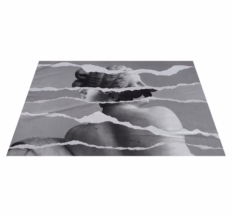 Alfombra vinílica textura efecto de papel rasgado - TenVinilo