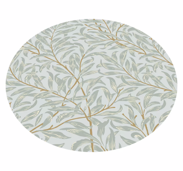 Alfombra vinílica naturaleza Patrón de ramas dibujadas - TenVinilo