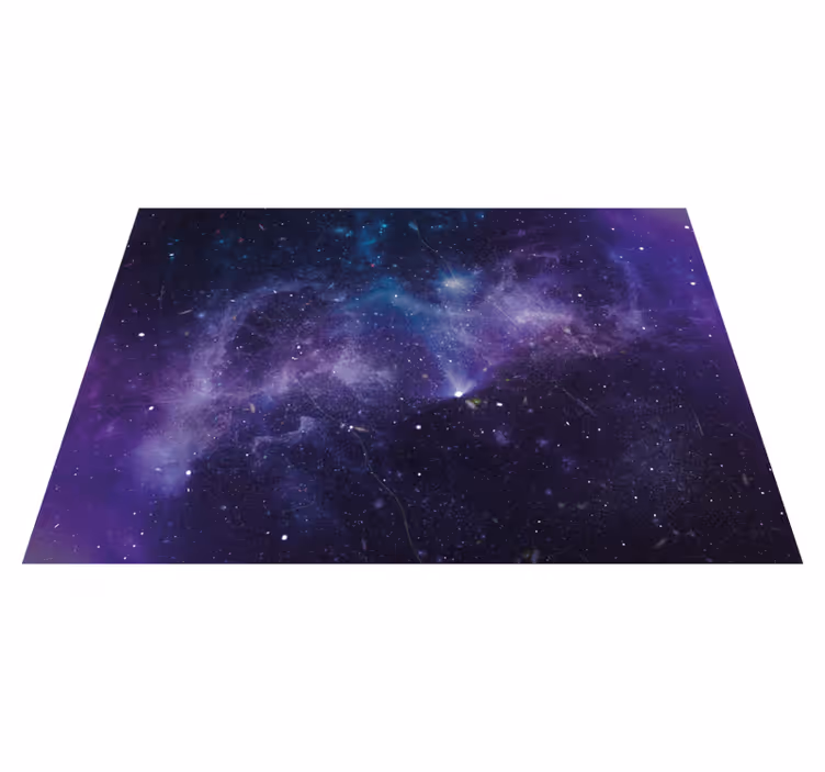 Alfombra vinílica naturaleza Ducha estrella morada - TenVinilo