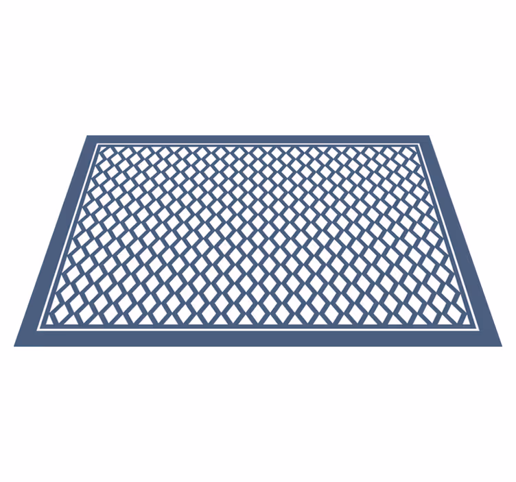 Alfombra de vinilo geométrica Patrón de diamante "estilo hampton" - TenVinilo