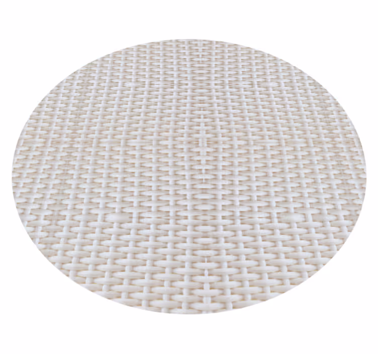 Alfombra vinílica textura madera Efecto ratán blanco - TenVinilo
