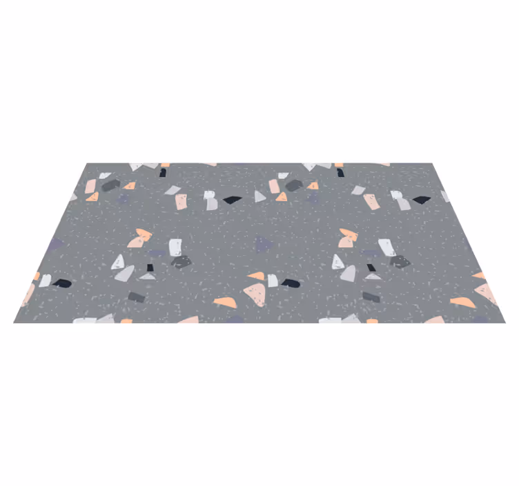 Alfombra vinílica textura Efecto terrazo de mármol - TenVinilo